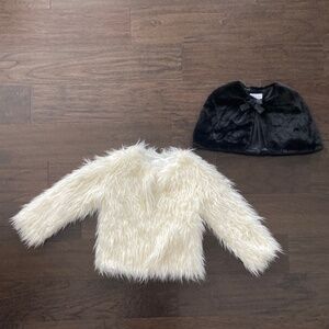 Faux fur jacket & cape bundle